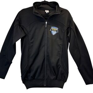 Forza Soccer Club Black Track Jacket Full Zip Athletic Warm Up Youth Large
